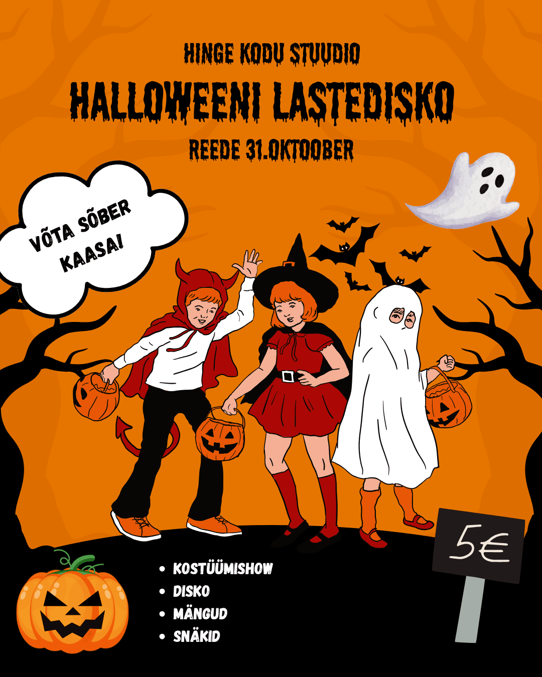 👻 Esimest korda – Halloweeni disko Hinge Kodu stuudios! 🎃